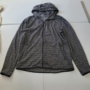 Lululemon Hoodie Mens XL Gray Heather Full Zip Lightweight Athletic Running